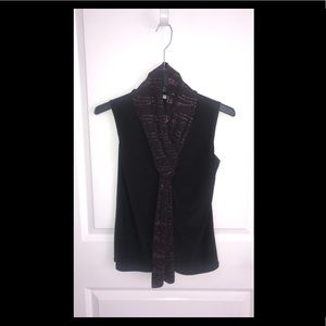 🛍Tiffany & Grey Draped Neck Sleeveless Blouse